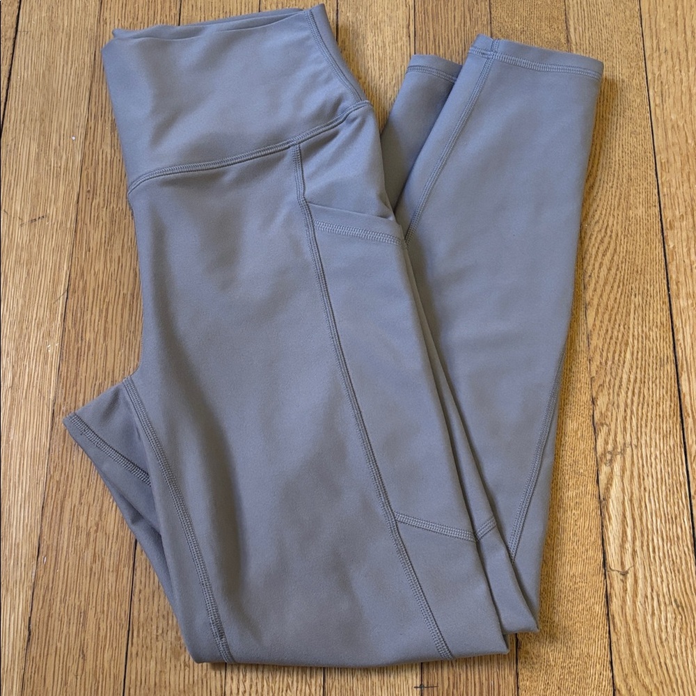 YPB Abercrombie High-Waist Pocket Leggings in tan/oat